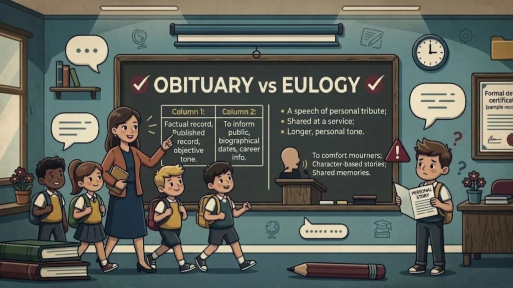 Obituary vs Eulogy