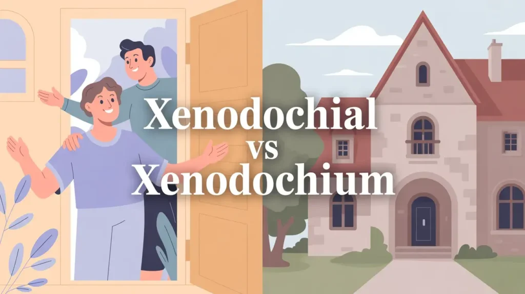 xenodochial-vs-xenodochium