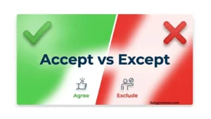 Accept vs Except