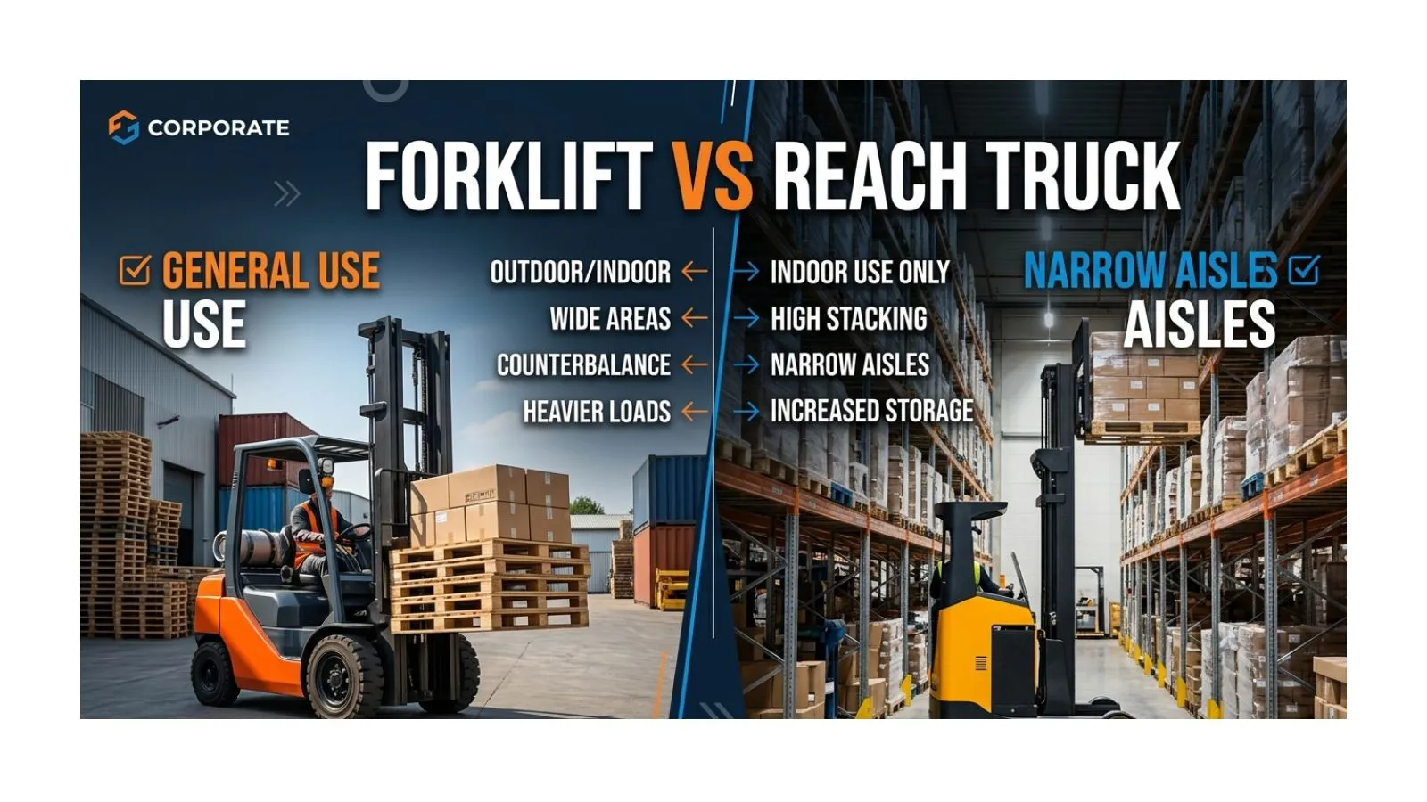 Forklift vs Reach Truck