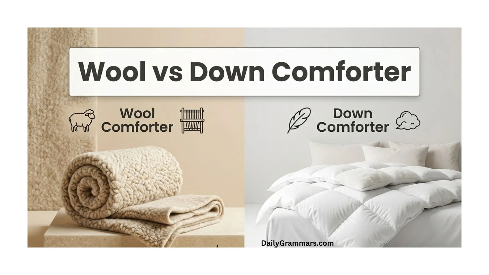 Wool vs Down Comforter