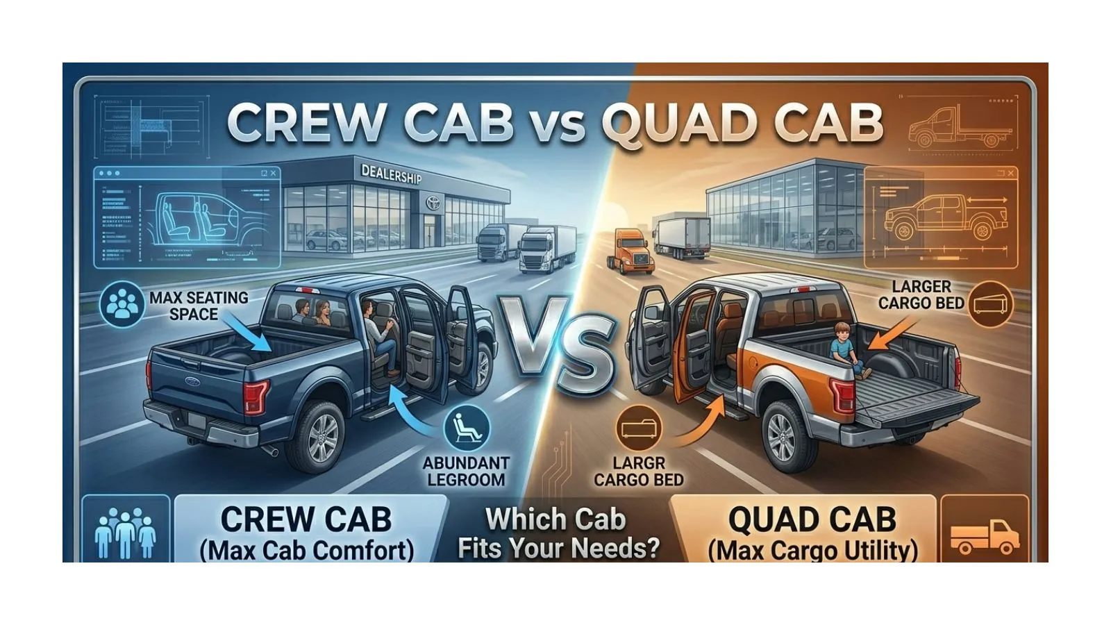 Crew Cab vs Quad Cab