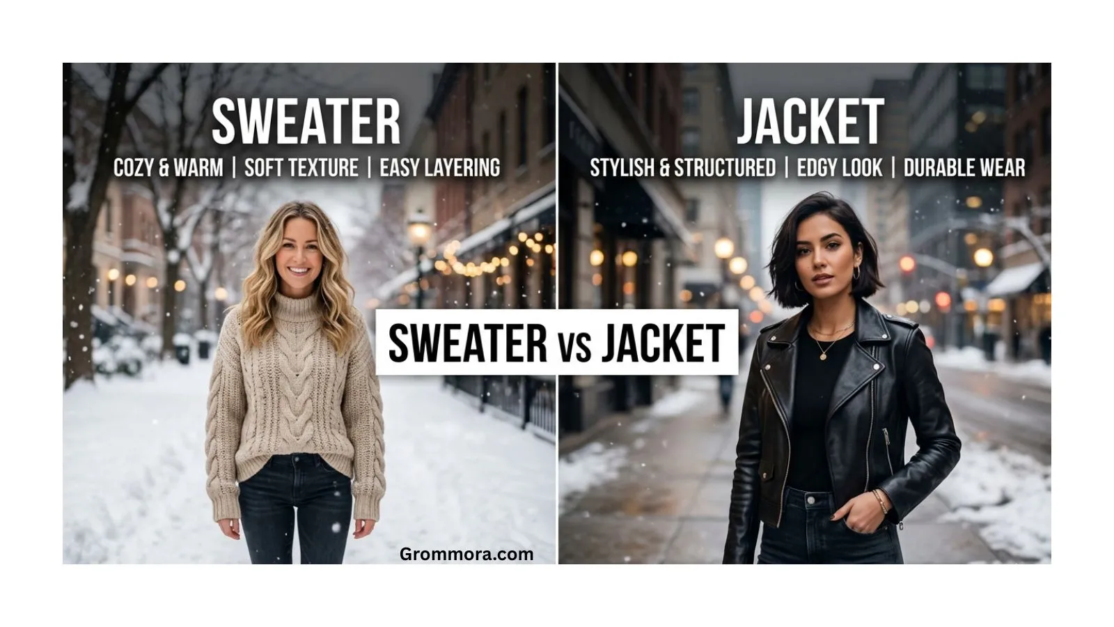 Sweater vs Jacket