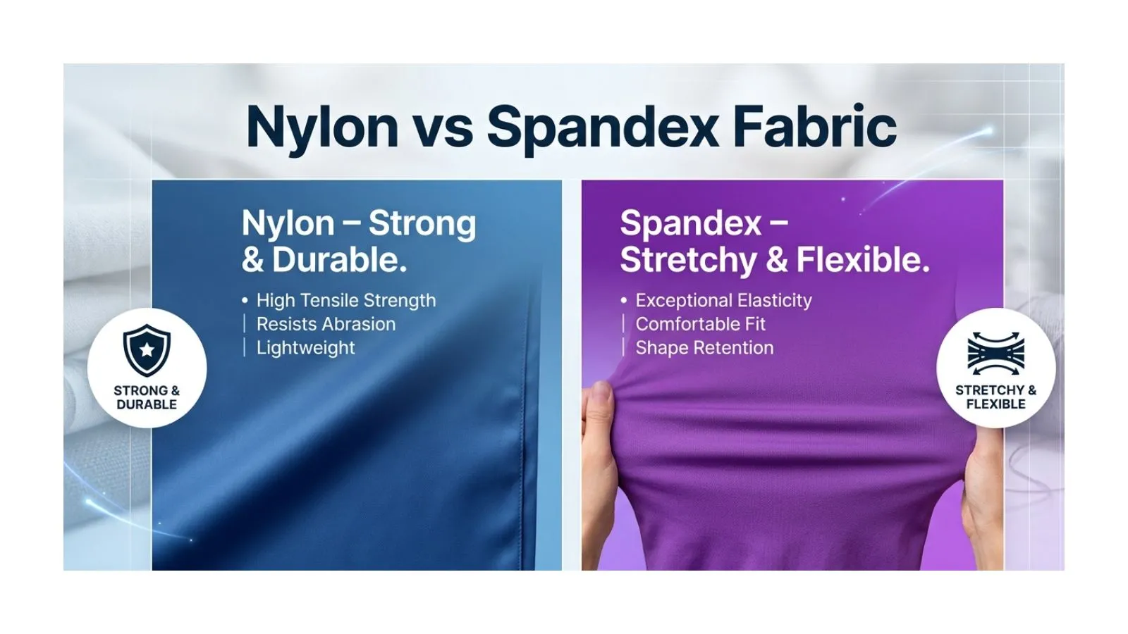 Nylon vs Spandex Fabric