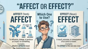 affect or effect