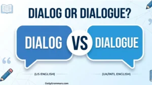 dialog or dialogue