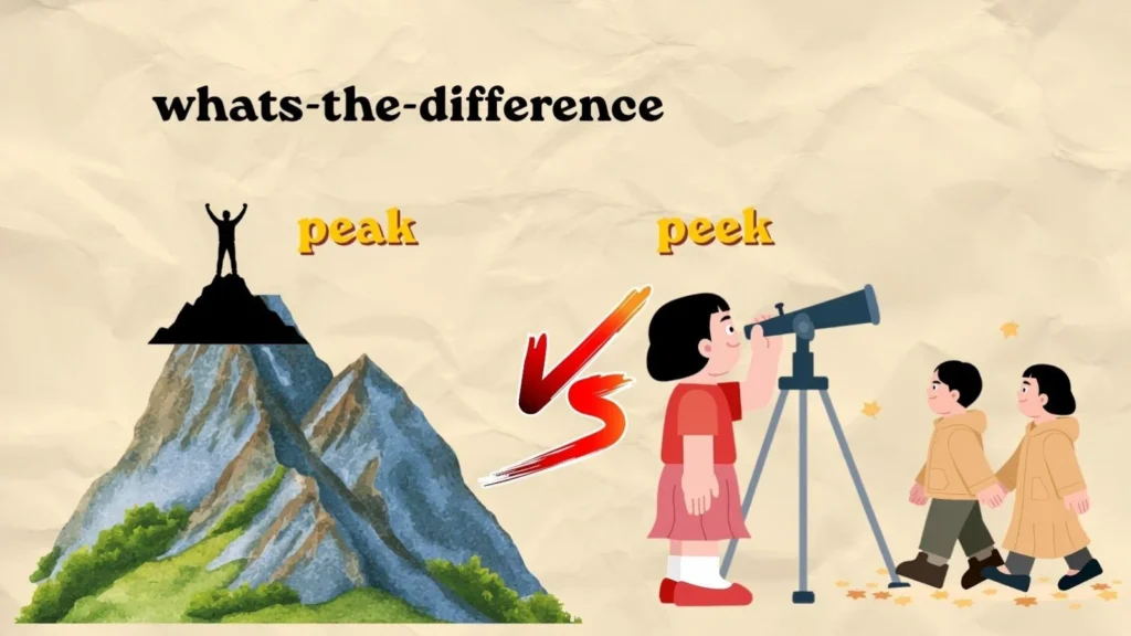 peak or peek