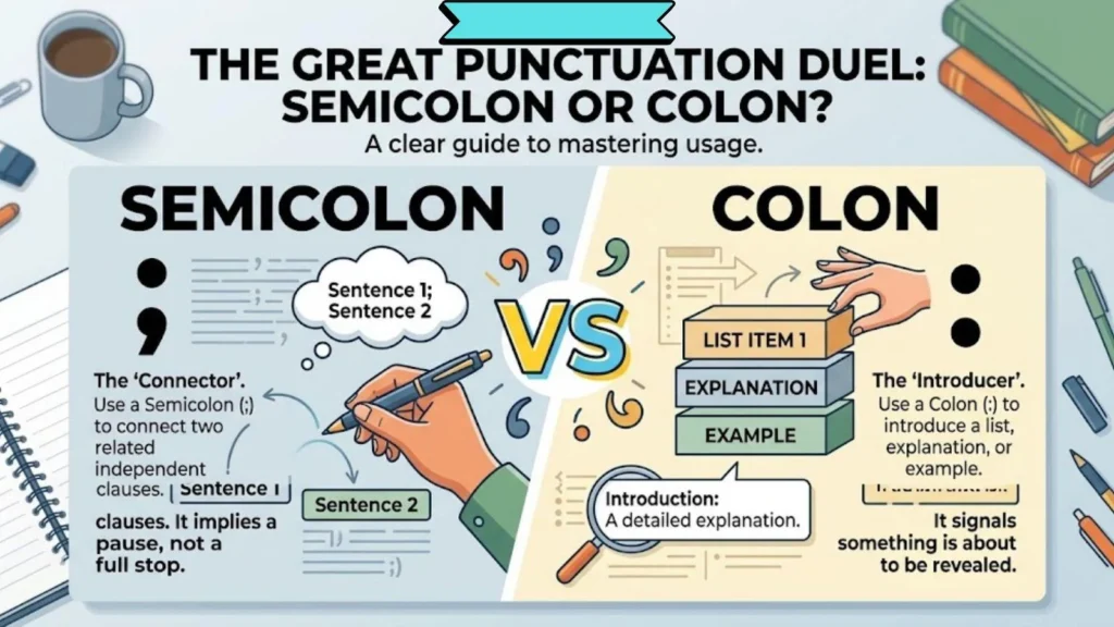 Semicolon or Colon:
