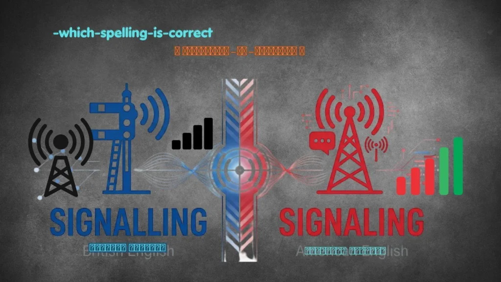signalling or signaling