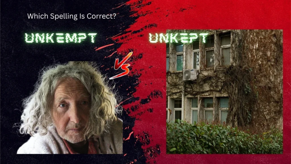 unkempt or unkept