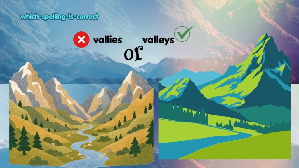 vallies or valleys