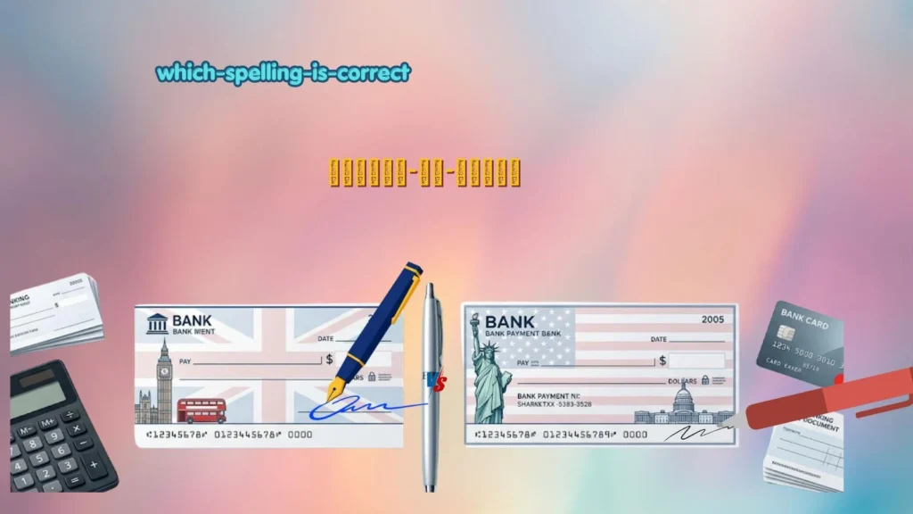 cheque or check