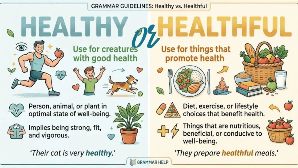 healthy or healthful