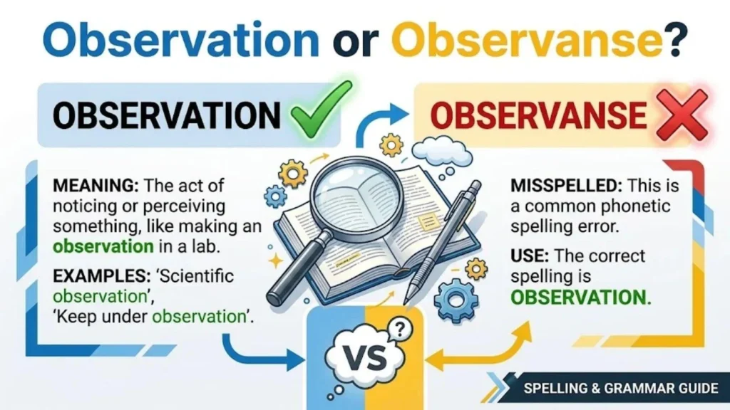 observation or observanse
